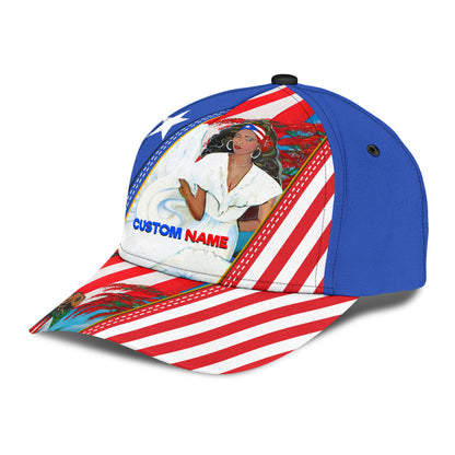 Customize Name Puerto Rico Classic Cap