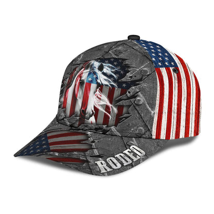 Personalized Name Rodeo Classic Cap American Horse Rider Ver 3