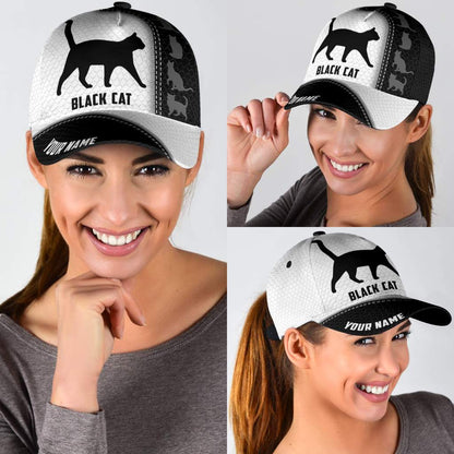 Personalized Black Cat Cap DD06072104