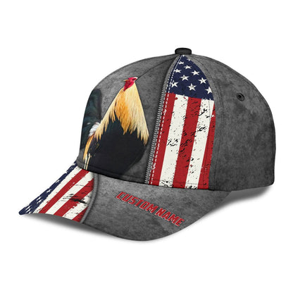 Personalized American Rooster Cap