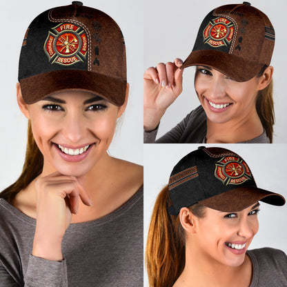 Customize Name Firefighter Classic Cap
