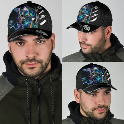Personalized Name Carpenter Classic Cap Skull