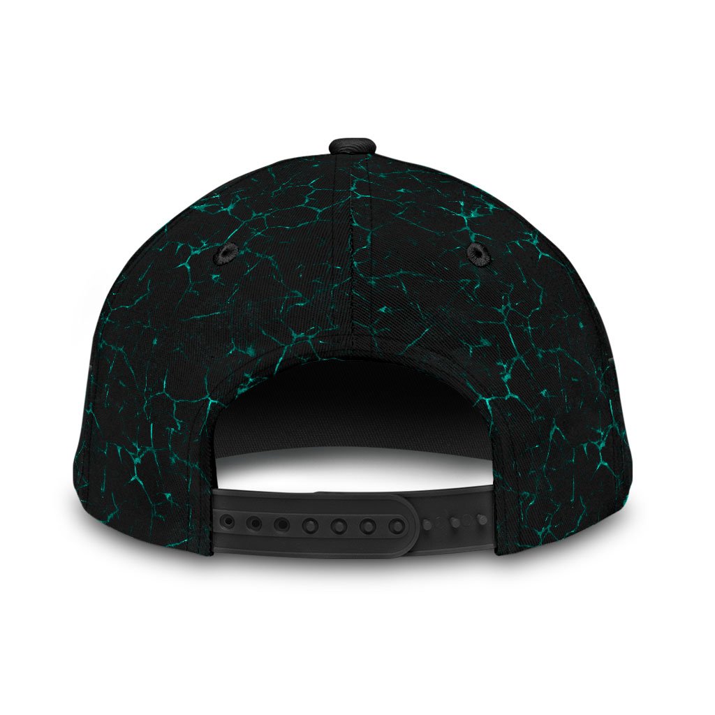Tmarctee Carpenter Customized Name 3D All Over Printed Classic Cap Blue Skull