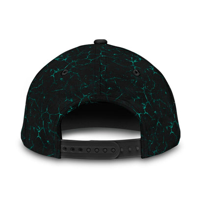 Tmarctee Carpenter Customized Name 3D All Over Printed Classic Cap Blue Skull