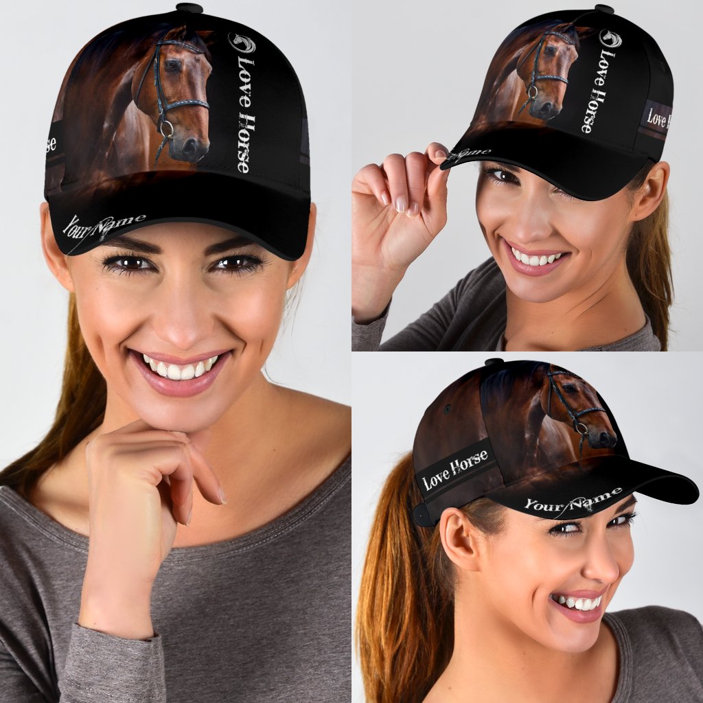 Personalized Name Horse Classic Cap