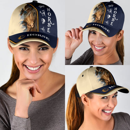 Personalized Name Horse Classic Cap