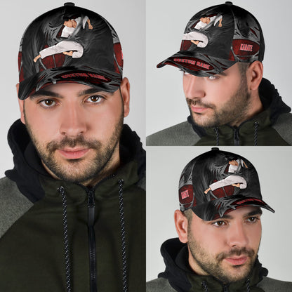 Customize Name Karate Classic Cap For Men And Women