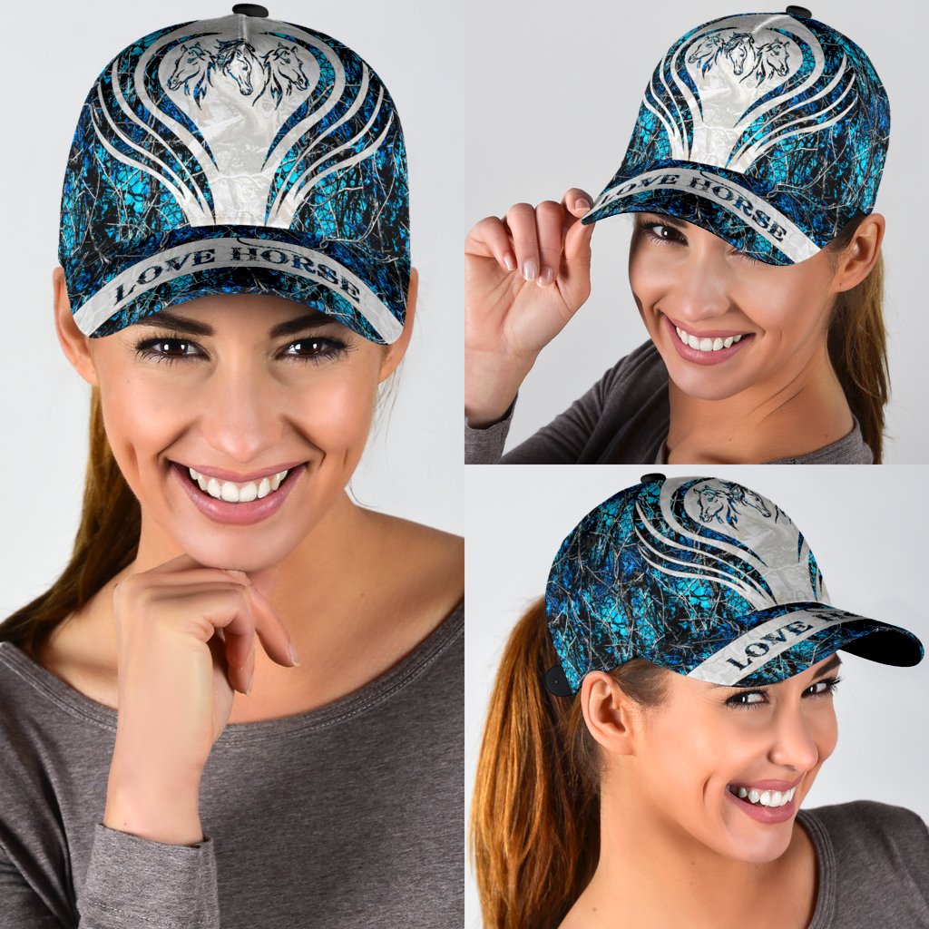 Personalized Name Horse Classic Cap