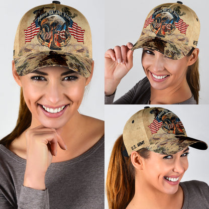 Eagle US Army Veteran Home of The Free Because of The Brave Classic Cap