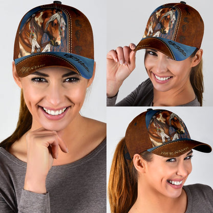 Personalized Name Horse Classic Cap