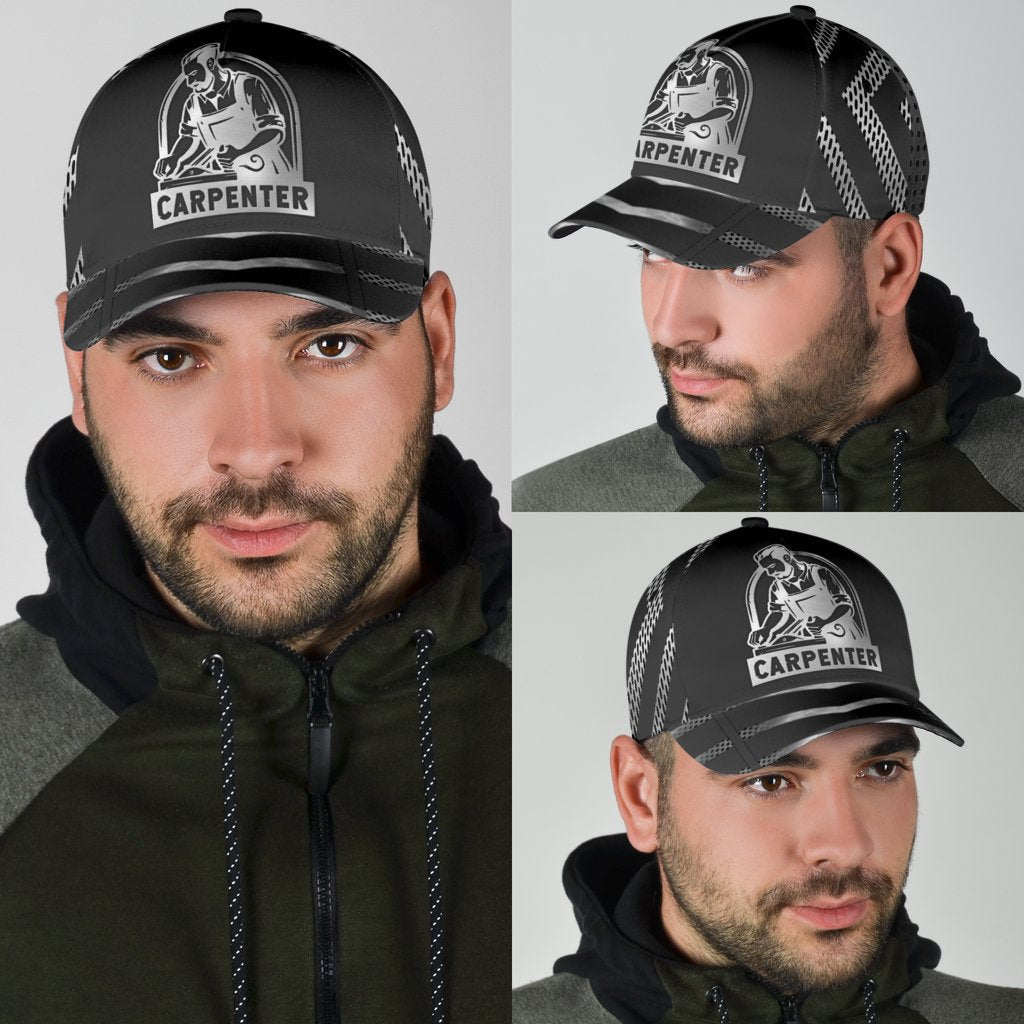 Personalized Name Carpenter Classic Cap Metal Pattern