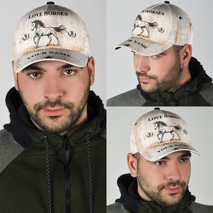 Personalized Name Horse Classic Cap