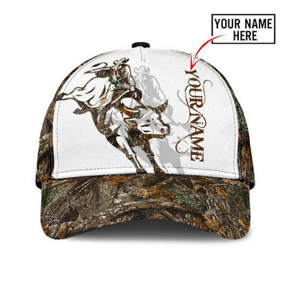 Personalized Name Bull Riding Classic Cap Tattoo