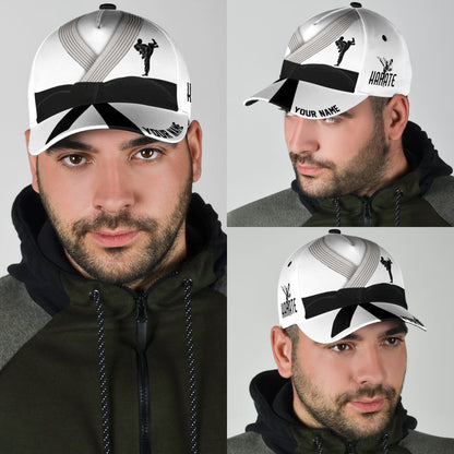 Customize Name Karate Classic Cap For Men And Women