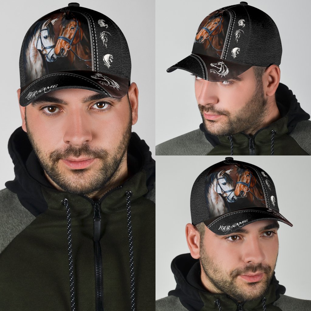 Personalized Name Rodeo Classic Cap Horse Riding Art Ver 3