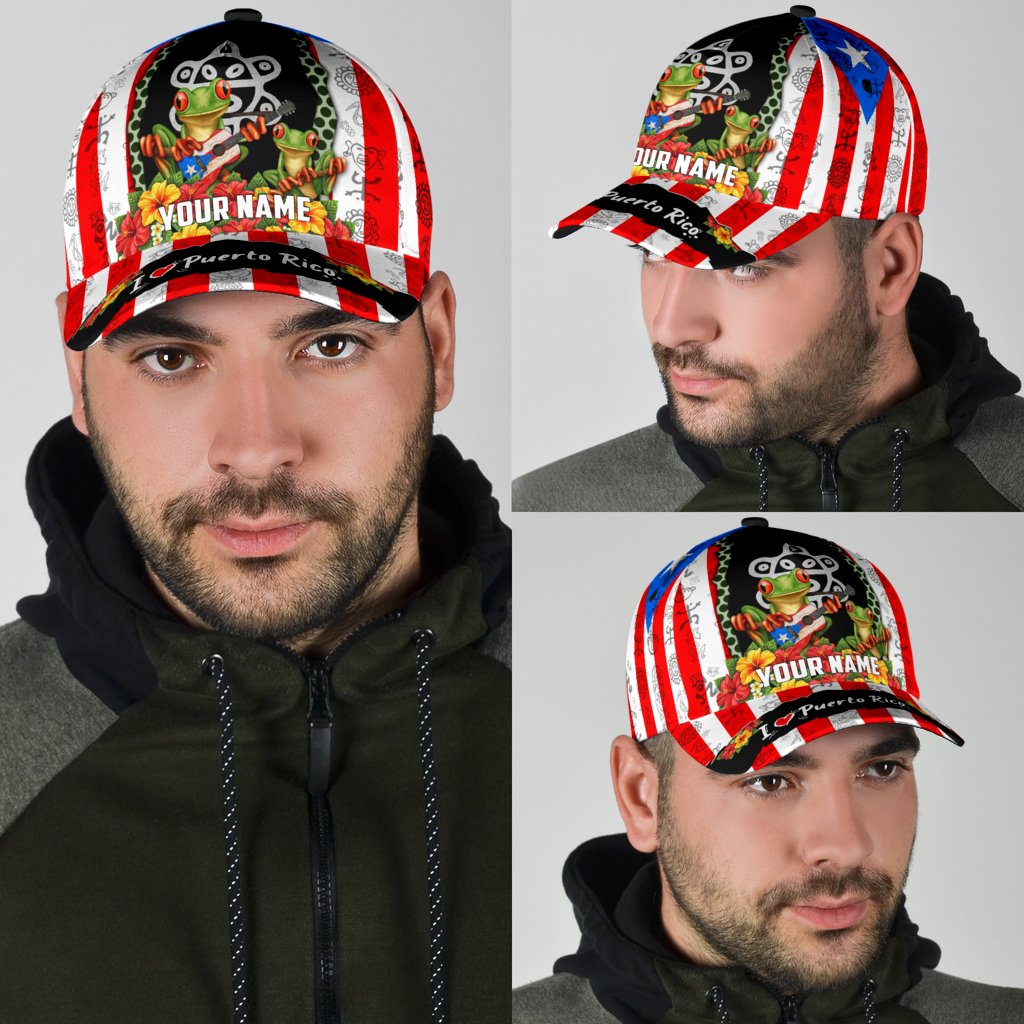 Customize Name Puerto Rico Classic Cap