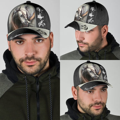 Personalized Name Rodeo Classic Cap Horse Riding Art Ver 2