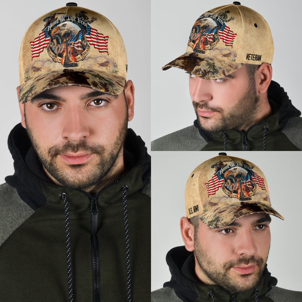 Eagle US Army Veteran Home of The Free Because of The Brave Classic Cap