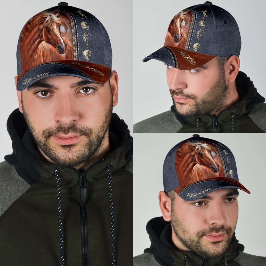 Personalized Name Horse Classic Cap