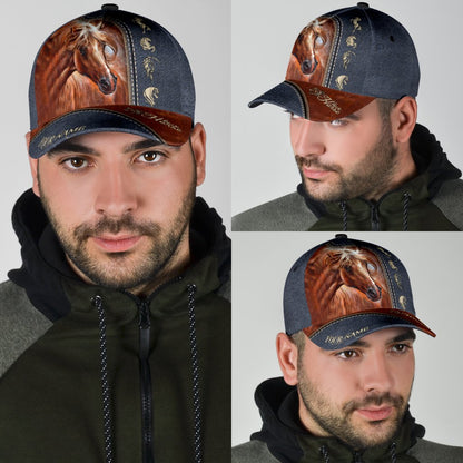 Personalized Name Horse Classic Cap