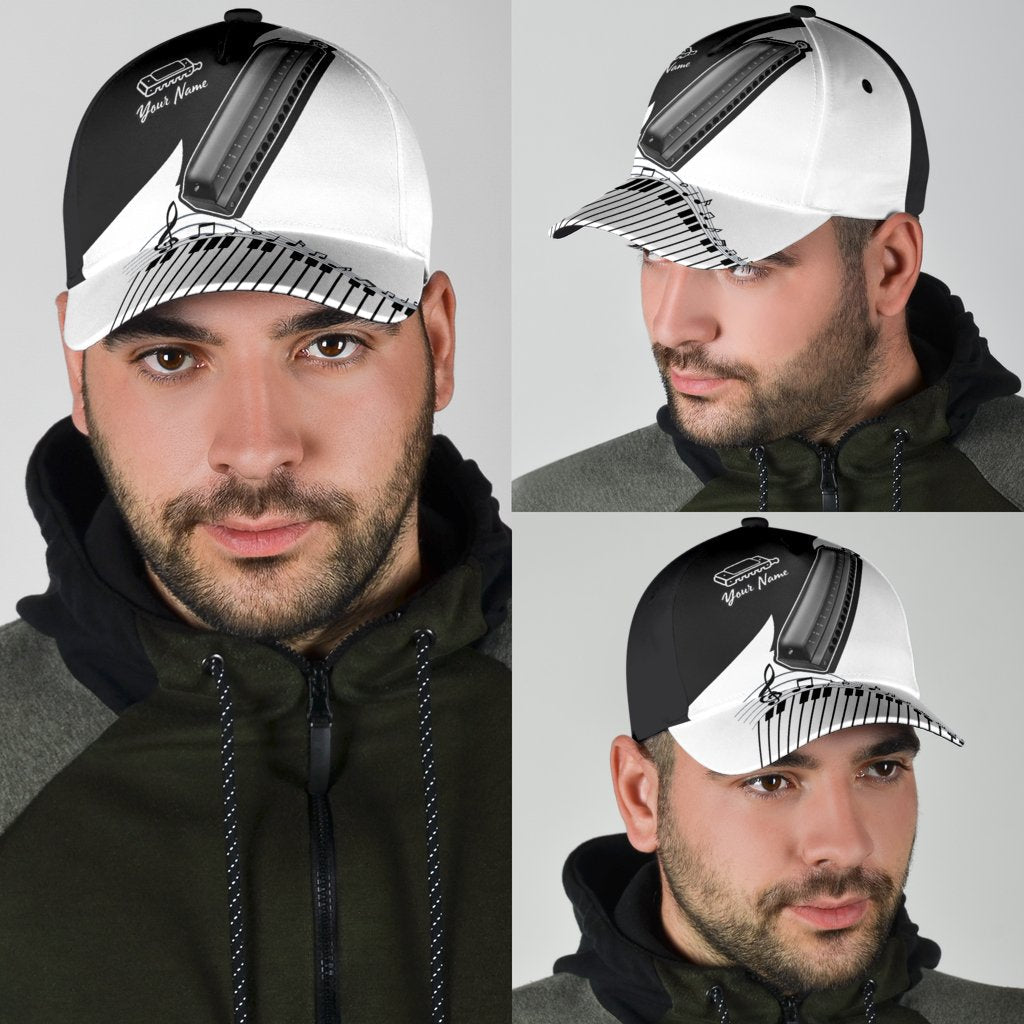 Personalized Harmonica Music 3D Printed Cap HHT08072106