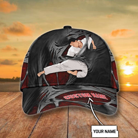 Customize Name Karate Classic Cap For Men And Women