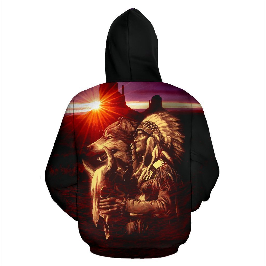 Native America Spirit Pullover Hoodie PL112 - Amaze Style™-Apparel