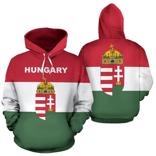 Hungary Flag and Coat of Arms - Amaze Style™-Apparel