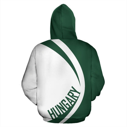 Hungary Coat Of Arms Zip Up Hoodie - Circle Style 01 - Amaze Style™-Apparel