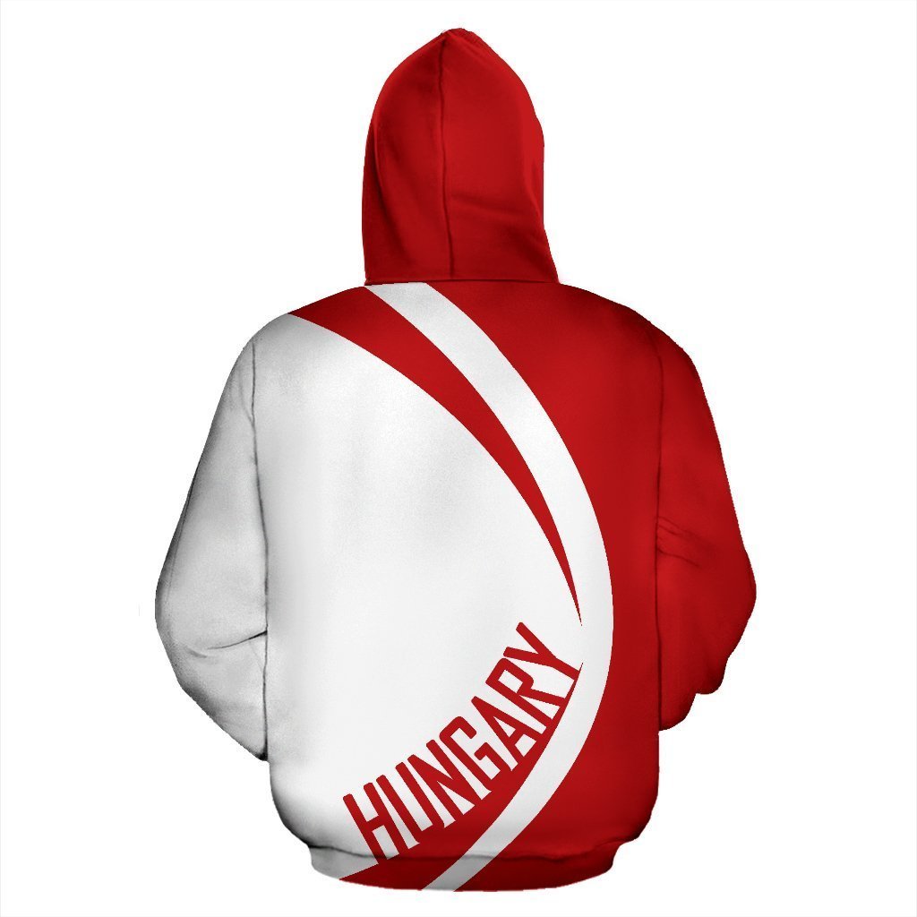 Hungary Coat Of Arms Zip Up Hoodie - Circle Style - Amaze Style™-Apparel