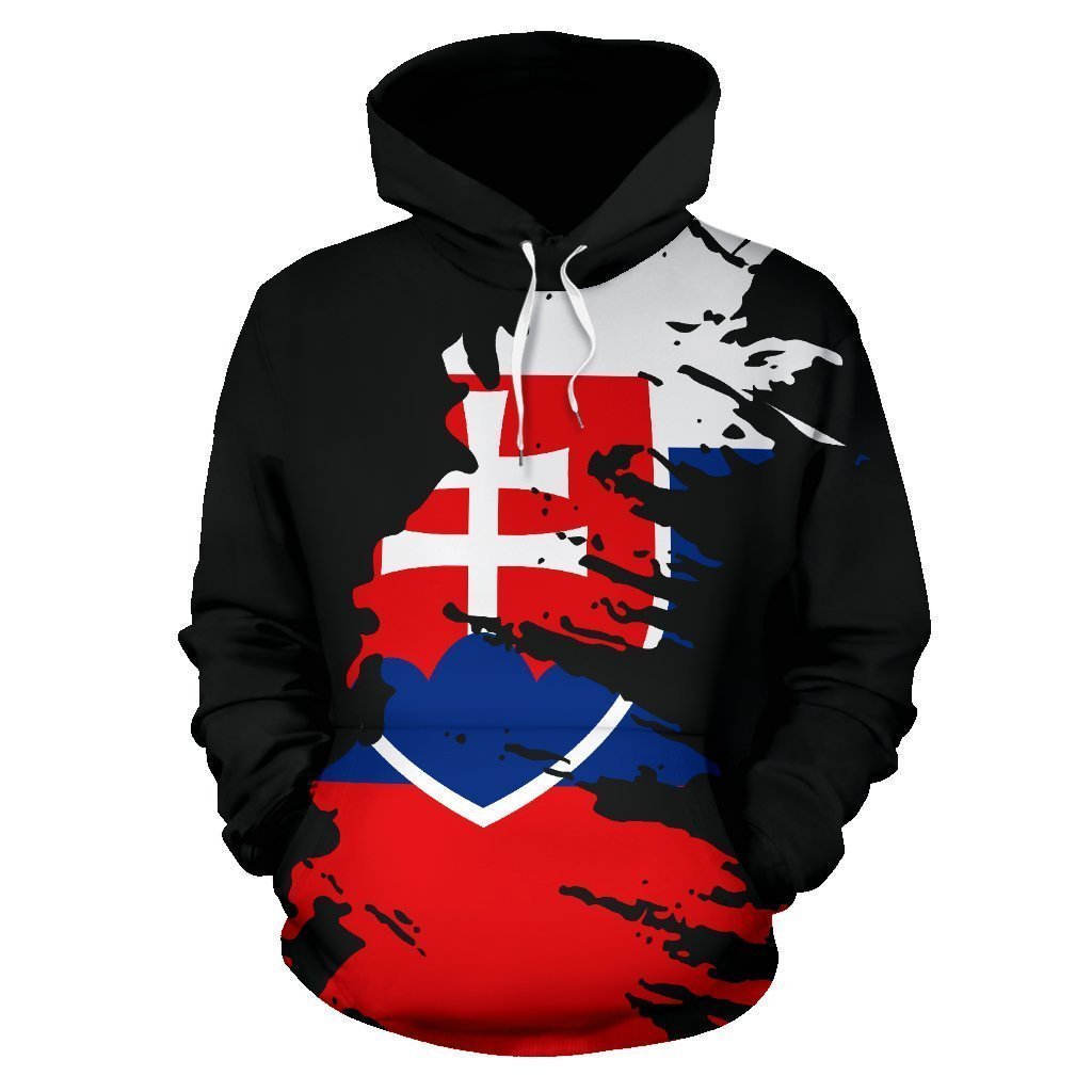 Slovakia Hoodie Flag Painting - Amaze Style™-Apparel