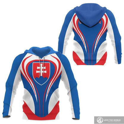 Slovakia Flag Hoodie Cannon Style - Amaze Style™-Apparel