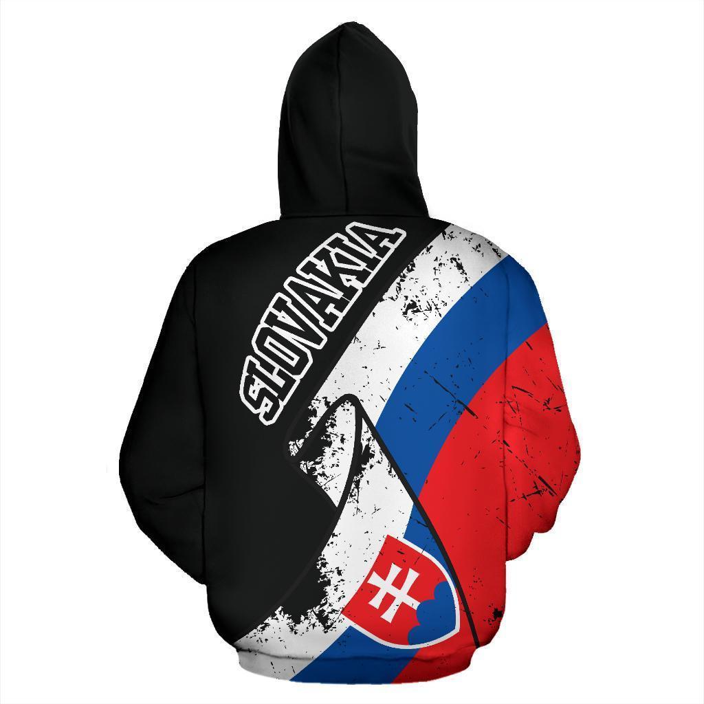 Slovakia Special Grunge Flag Zipper Hoodie - Amaze Style™-Apparel