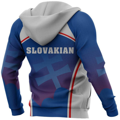 Slovakia Coat Of Arms Hoodie Sport Style - Amaze Style™-Apparel