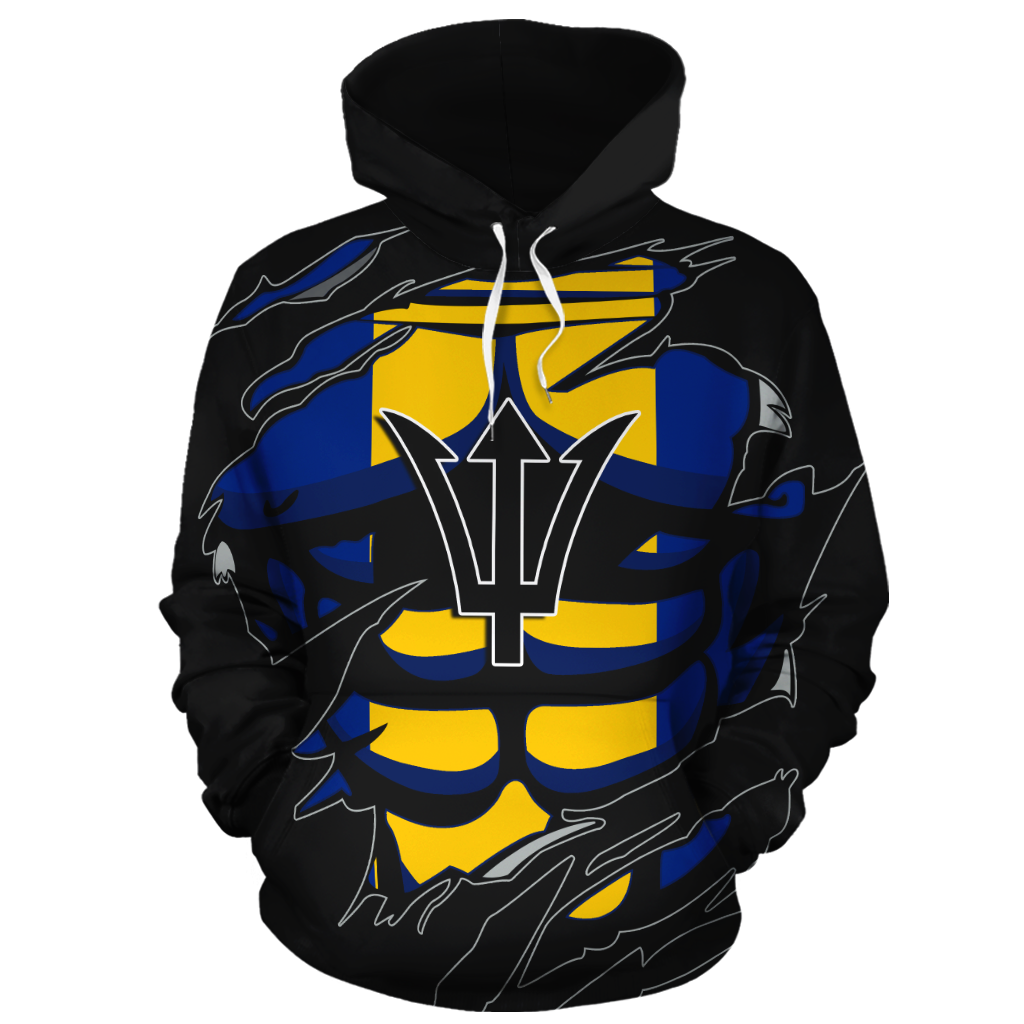 Barbados In Me All Over Hoodie black PL070 - Amaze Style™-Apparel
