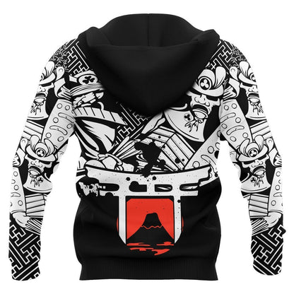 Japan Hoodie - Fighting Samurai PL078 - Amaze Style™-Apparel