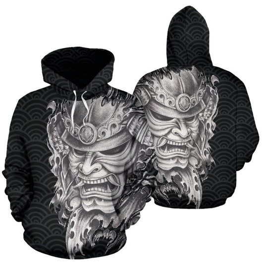 Samurai Hoodie - Samurai Mask PL079 - Amaze Style™-Apparel