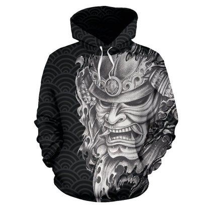 Samurai Hoodie - Samurai Mask PL079 - Amaze Style™-Apparel
