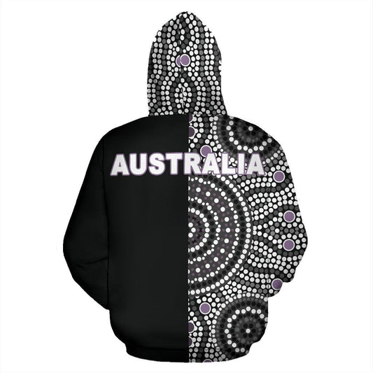 3D All Over Printed Australia Hoodie The Half Aboriginal PL128 - Amaze Style™-Apparel