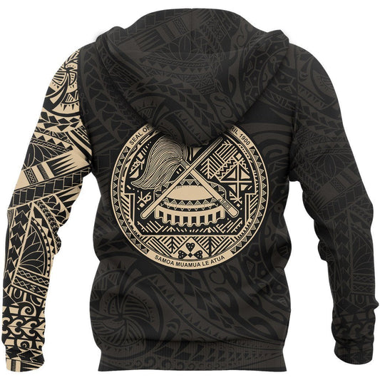 American Samoa In My Heart Polynesian Gold Hoodie PL - Amaze Style™-Apparel