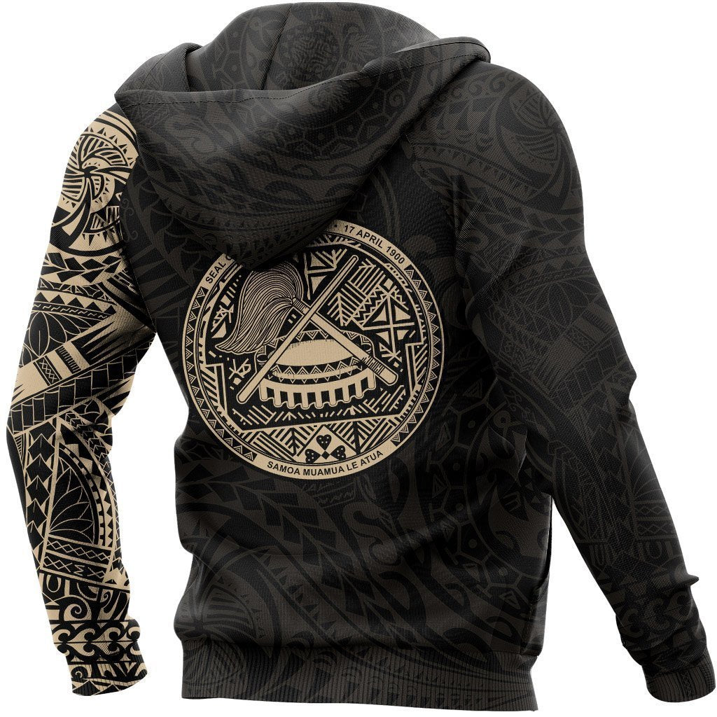American Samoa In My Heart Polynesian Gold Hoodie PL - Amaze Style™-Apparel