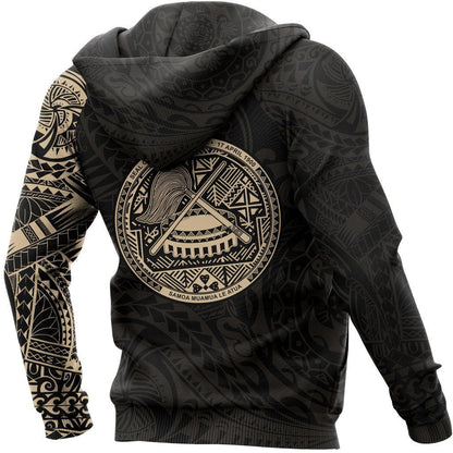 American Samoa In My Heart Polynesian Gold Hoodie PL - Amaze Style™-Apparel
