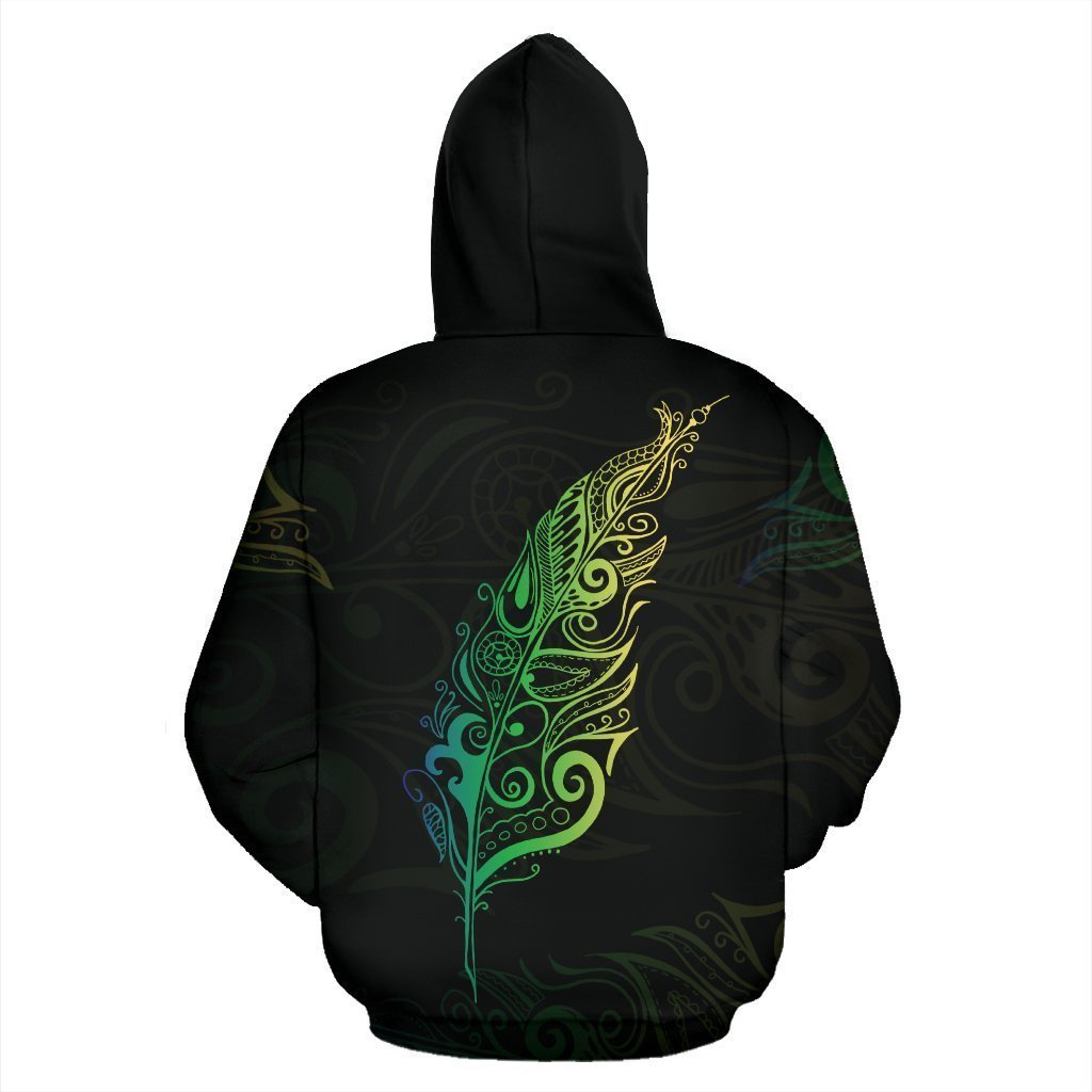 Light Silver Fern New Zealand Hoodie PL158 - Amaze Style™-Apparel