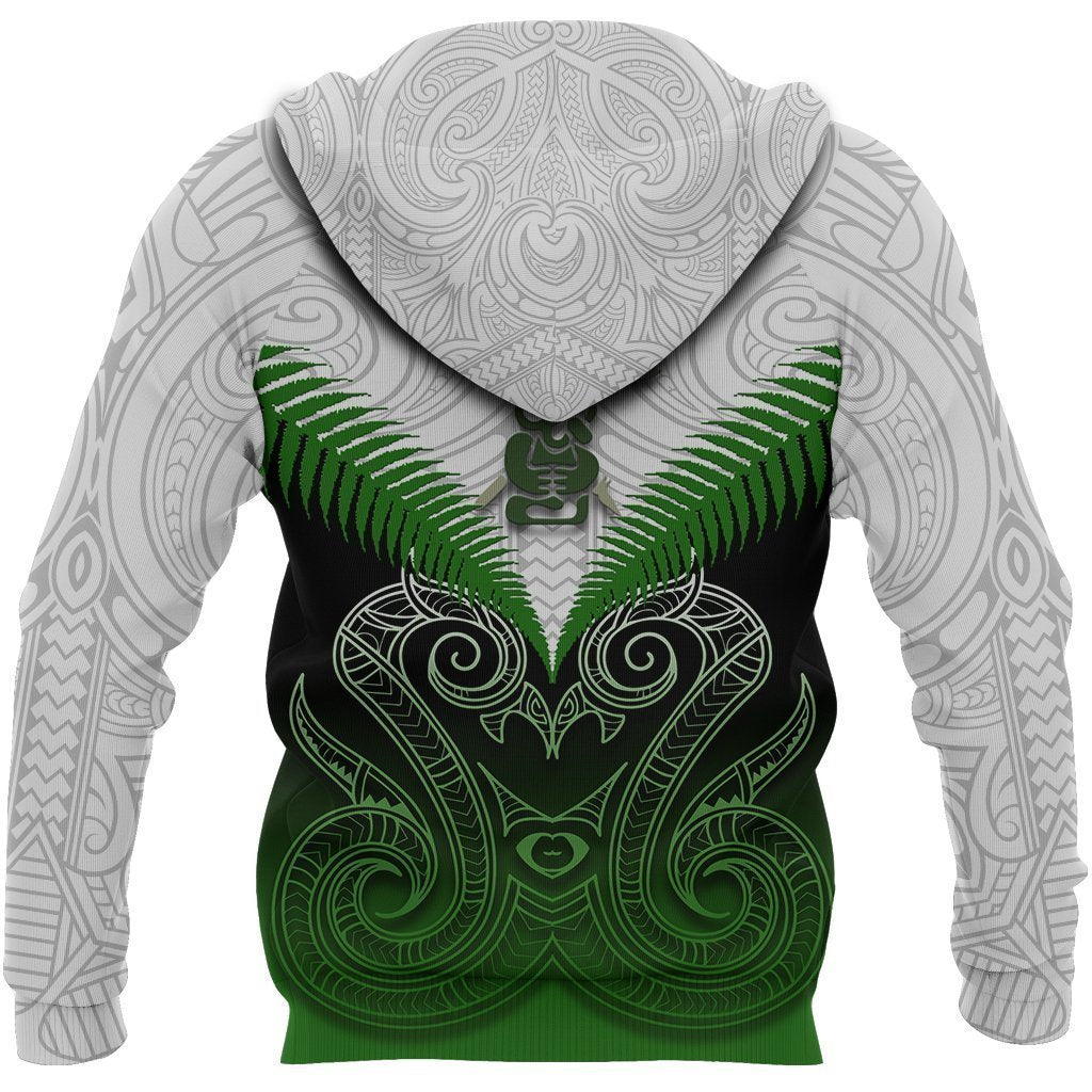 Maori Manaia Hoodie Green Rugby PL165BB - Amaze Style™-Apparel
