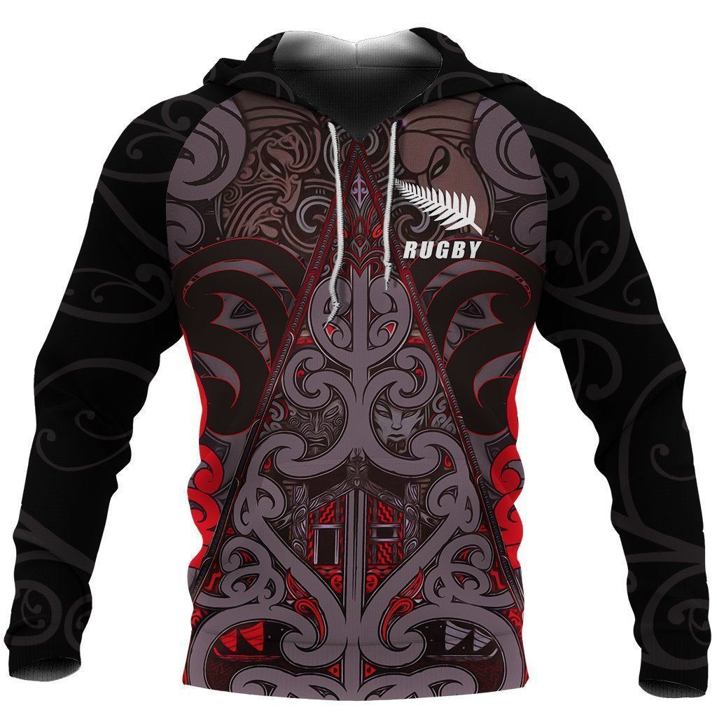 New Zealand Maori Rugby Zip Hoodie PL176 - Amaze Style™-Apparel