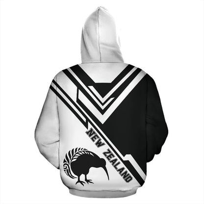 New Zealand Black All Over Hoodie - Drift PL185 - Amaze Style™-Apparel