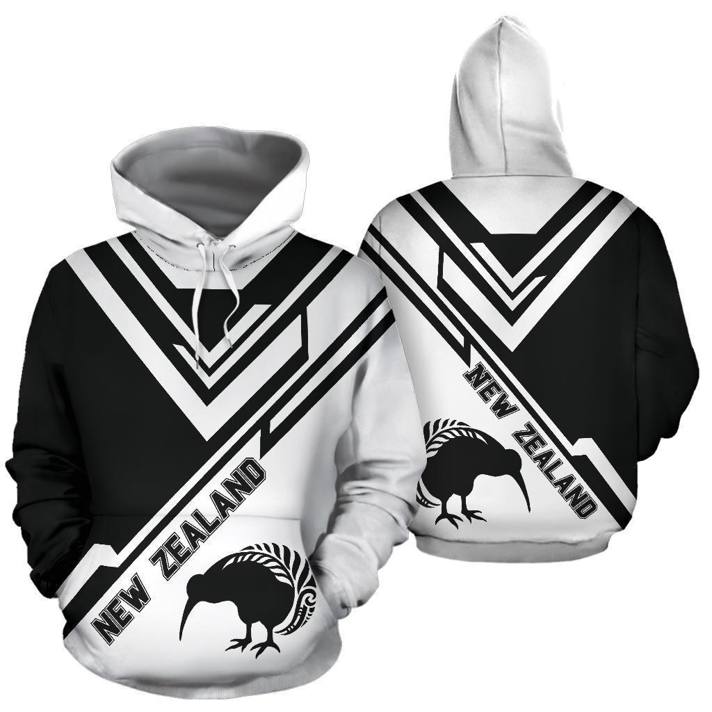 New Zealand Black All Over Hoodie - Drift PL185 - Amaze Style™-Apparel