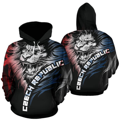 Czech Republic Lion Hoodie PL193 - Amaze Style™-Apparel