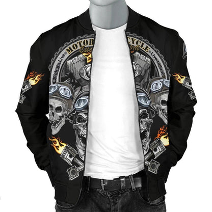 SKULL BOMBER JACKET PL239 - Amaze Style™-BOMBER JACKETS