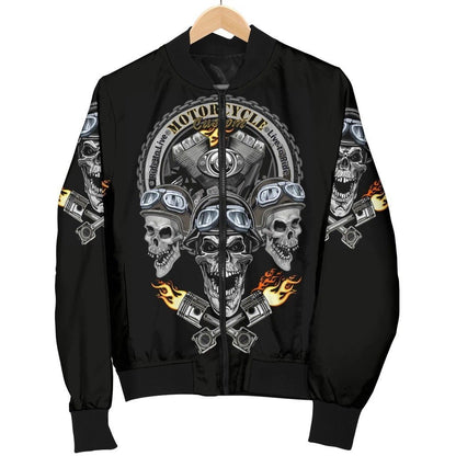 SKULL BOMBER JACKET PL239 - Amaze Style™-BOMBER JACKETS